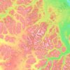 Stikine topographic map, elevation, terrain