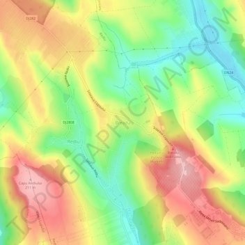 Breazu topographic map, elevation, terrain