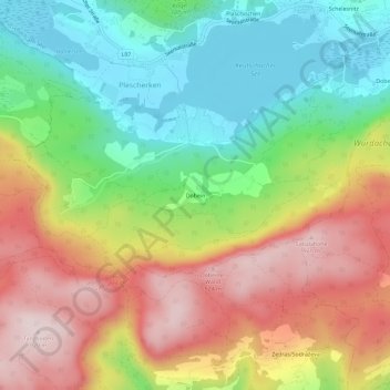 Dobein topographic map, elevation, terrain