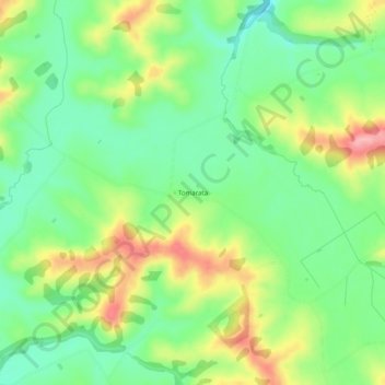 Tomarata topographic map, elevation, terrain
