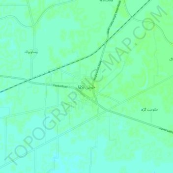 Haveli Lakha topographic map, elevation, terrain