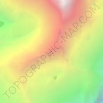 Vicos topographic map, elevation, terrain