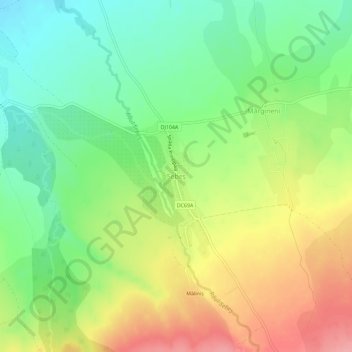 Sebeș topographic map, elevation, terrain