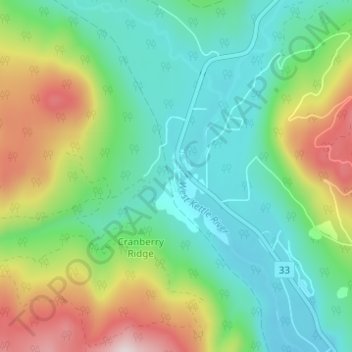 Carmi topographic map, elevation, terrain