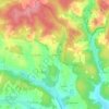 Les Grezes topographic map, elevation, terrain