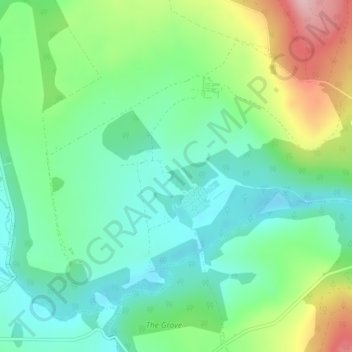 Curraghmore Estate topographic map, elevation, terrain