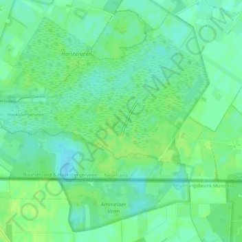 Siberië topographic map, elevation, terrain