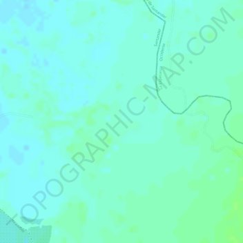 Brisas topographic map, elevation, terrain