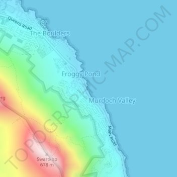 Fisherman‘s Beach topographic map, elevation, terrain