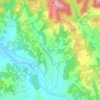 Prebreza topographic map, elevation, terrain