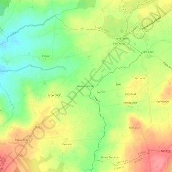 Goarem Person topographic map, elevation, terrain