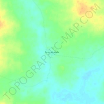 Fene Messala topographic map, elevation, terrain