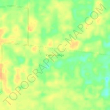 Cariamanga topographic map, elevation, terrain