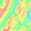 Blowing Springs topographic map, elevation, terrain