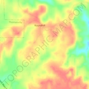 Homer A Crow Dam topographic map, elevation, terrain