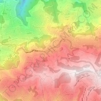 Saqiyyat Al Misk topographic map, elevation, terrain