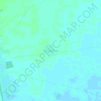 Ara Saboua topographic map, elevation, terrain