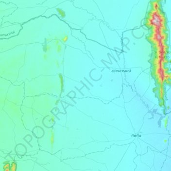 Phluang Song Nang topographic map, elevation, terrain