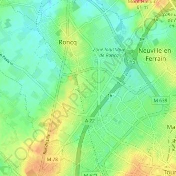 Les Chats Huants topographic map, elevation, terrain