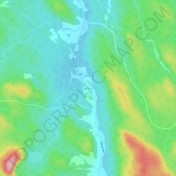 Boilleau topographic map, elevation, terrain