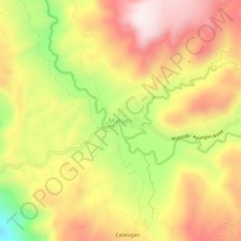 Mabato topographic map, elevation, terrain