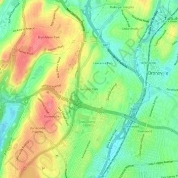 Gunther Park topographic map, elevation, terrain