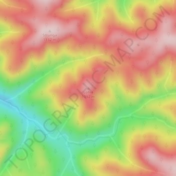 Lohia topographic map, elevation, terrain