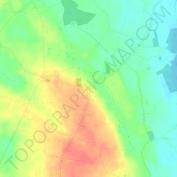 Granlahan topographic map, elevation, terrain