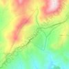 El Cuartón topographic map, elevation, terrain