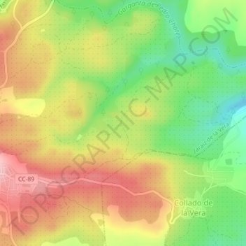 Los Leales topographic map, elevation, terrain
