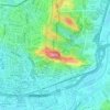 Bukit Gasing topographic map, elevation, terrain