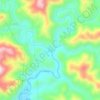 八达 topographic map, elevation, terrain