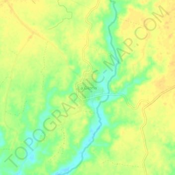 La Gloria topographic map, elevation, terrain