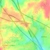 Watford Gap topographic map, elevation, terrain