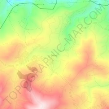 Al Masarra topographic map, elevation, terrain