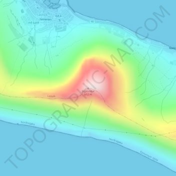 Sigatindur topographic map, elevation, terrain
