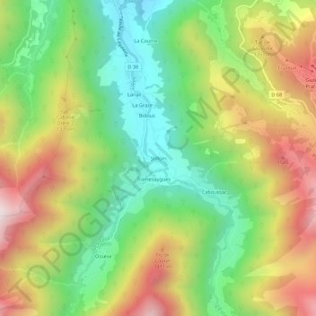Stillom topographic map, elevation, terrain