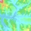 Orllan topographic map, elevation, terrain