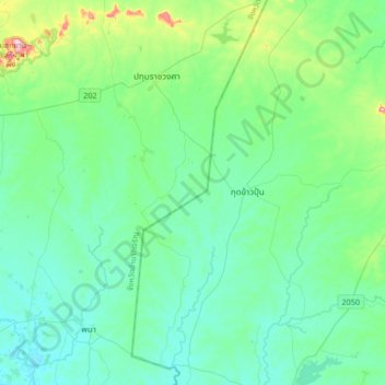 Huai topographic map, elevation, terrain