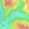 Le Grand-Bornand topographic map, elevation, terrain