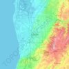 Adelaide topographic map, elevation, terrain
