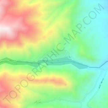 Shit topographic map, elevation, terrain