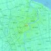Shanghai topographic map, elevation, terrain