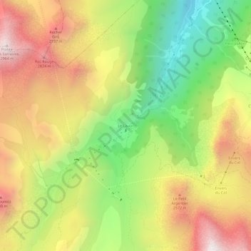 Le Lavoir topographic map, elevation, terrain