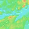 Shawanaga Lake topographic map, elevation, terrain