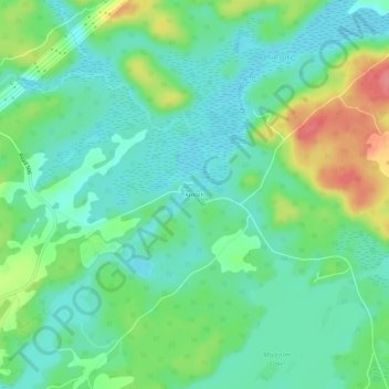 Ardoch topographic map, elevation, terrain