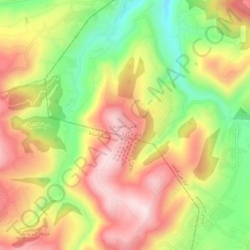 Ayn Khunayzir topographic map, elevation, terrain