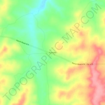 Noxville topographic map, elevation, terrain