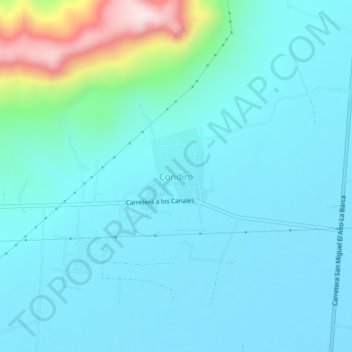 Condiro topographic map, elevation, terrain