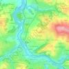 Puy Faucon topographic map, elevation, terrain